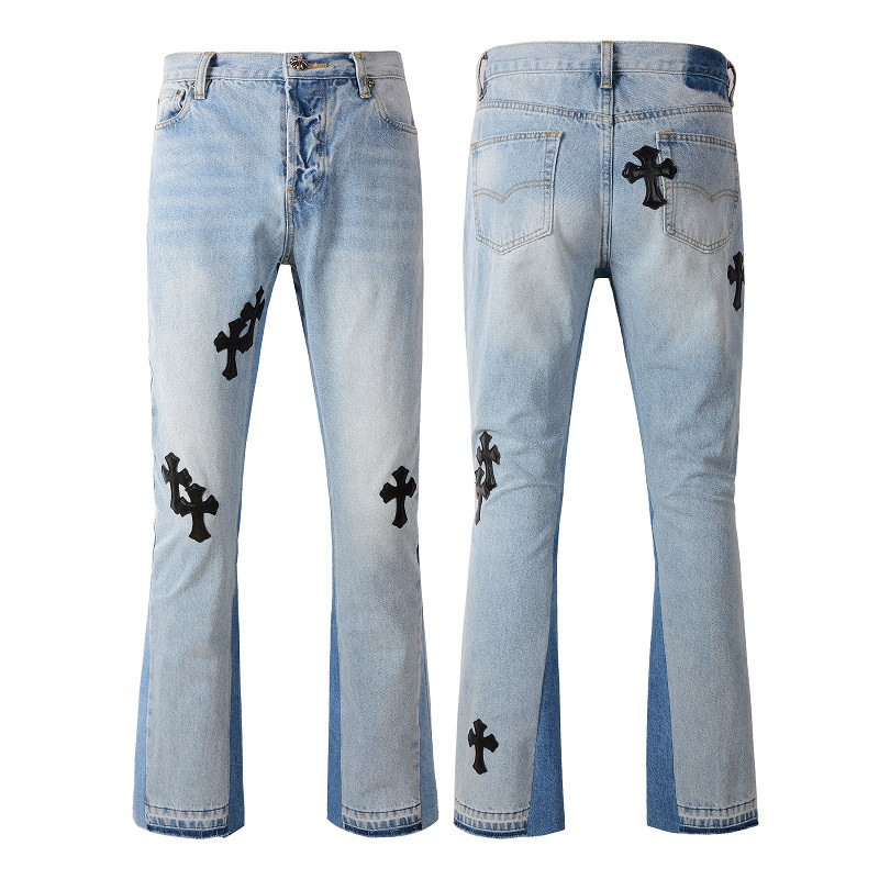 file (4) JEANS -GRAY CROSSES - Image 1