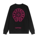 CHRM HRTS Sweatshirt Pink Horseshoe Black CH006 - Image 2