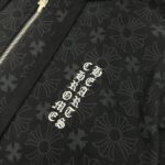 CHRM HRTS Hoodie Zip Black Monogram CH063 - Image 7