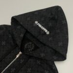 CHRM HRTS Hoodie Zip Black Monogram CH063 - Image 8