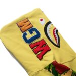 BP Hoodie Yellow Shark Camo Bape Full-Zip - Image 6
