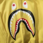BP Hoodie Yellow Shark Camo Bape Full-Zip - Image 9