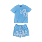 SYN WRLD LOGO T-SHIRT – SHORT SET – BLUE