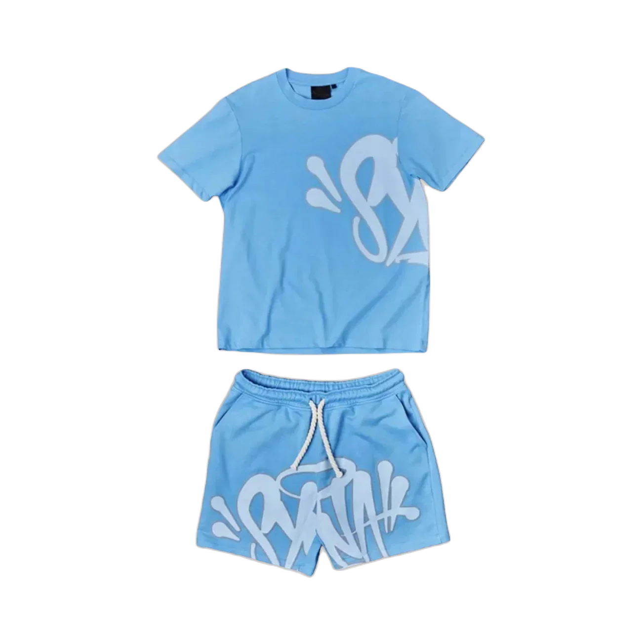 main_eaa9c274-6a2e-420f-a7d5-3e9331defe29.jpg.png SYN WRLD LOGO T-SHIRT – SHORT SET – BLUE - Image 1