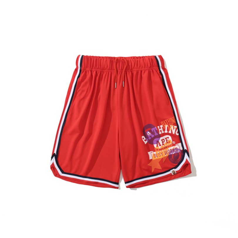 regerg-2-1 BP Shorts Busy Works Striped Trim Red - Image 1