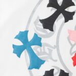 CHRM HRTS Sweatshirt Multicolor Crosses White CH007 - Image 6