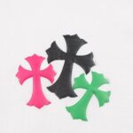 CHRM HRTS Sweatshirt Multicolor Crosses White CH007 - Image 3