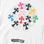 CHRM HRTS Sweatshirt Multicolor Crosses White CH007 - Image 5