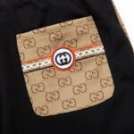 GG Shorts Black Monogram Side-Pocket - Image 4