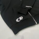 CHRM HRTS Hoodie Cross Zip Black CH064 - Image 5