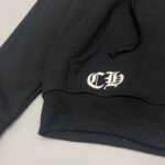 CHRM HRTS Hoodie Cross Zip Black CH064 - Image 6