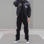 SPRM Jacket NY Varsity Bomber Black - Image 4