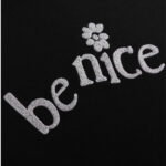 CD Hoodie Black Be Nice Graphic DO055 - Image 4
