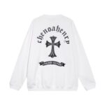 CHRM HRTS Sweatshirt Cross Print White CH050 - Image 2