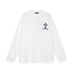 CHRM HRTS Sweatshirt Cross Print White CH050