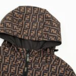 FND Hooded Eyes Jacket Black and Brown - Image 2