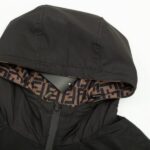 FND Hooded Eyes Jacket Black and Brown - Image 4