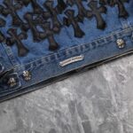 CHRM HRTS Denim Jacket Cross Patch CH052 - Image 4