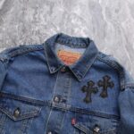 CHRM HRTS Denim Jacket Cross Patch CH052 - Image 8