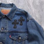 CHRM HRTS Denim Jacket Cross Patch CH052 - Image 9