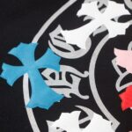 CHRM HRTS Sweatshirt Multicolor Crosses Black CH008 - Image 4