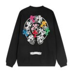 CHRM HRTS Sweatshirt Multicolor Crosses Black CH008 - Image 2