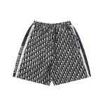 CD Shorts Monogram Navy Side Stripes - Image 9