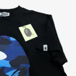 BP T-Shirt by Bathing Ape Black/Blue - Image 2
