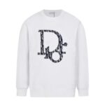 CD Sweatshirt Black Oversized Logo Crewneck DO054 - Image 3