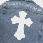 CHRM HRTS Denim Jacket Cross Design CH068 - Image 7