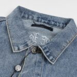 CHRM HRTS Denim Jacket Cross Design CH068 - Image 3