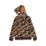 BP Hoodie Shark Full Zip Camo Brown
