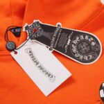 CHRM HRTS Hoodie Build Graphic Orange CH075 - Image 8