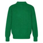 LV Sweater Green Knit Zip-Up - Image 2