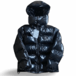 TRPSTAR SHINY BLACK IRONGATE PUFFER JACKET DETACHABLE