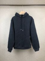 HOODIE DARK BLUE TOWEL MONOGRAM