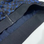HOODIE ZIP-UP BLACK & BLUE MONOGRAM - Image 7