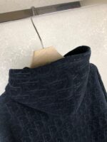 HOODIE DARK BLUE TOWEL MONOGRAM - Image 4