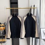 JACKET BLACK & STRIPES LOGO GREY