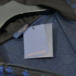 HOODIE ZIP-UP BLACK & BLUE MONOGRAM - Image 6