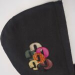 HOODIE BLACK & EMBROIDERED LETTERS PATCH 2024 - Image 5