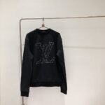 CREWNECK BLACK & EMBROIDERED BIG LOGO