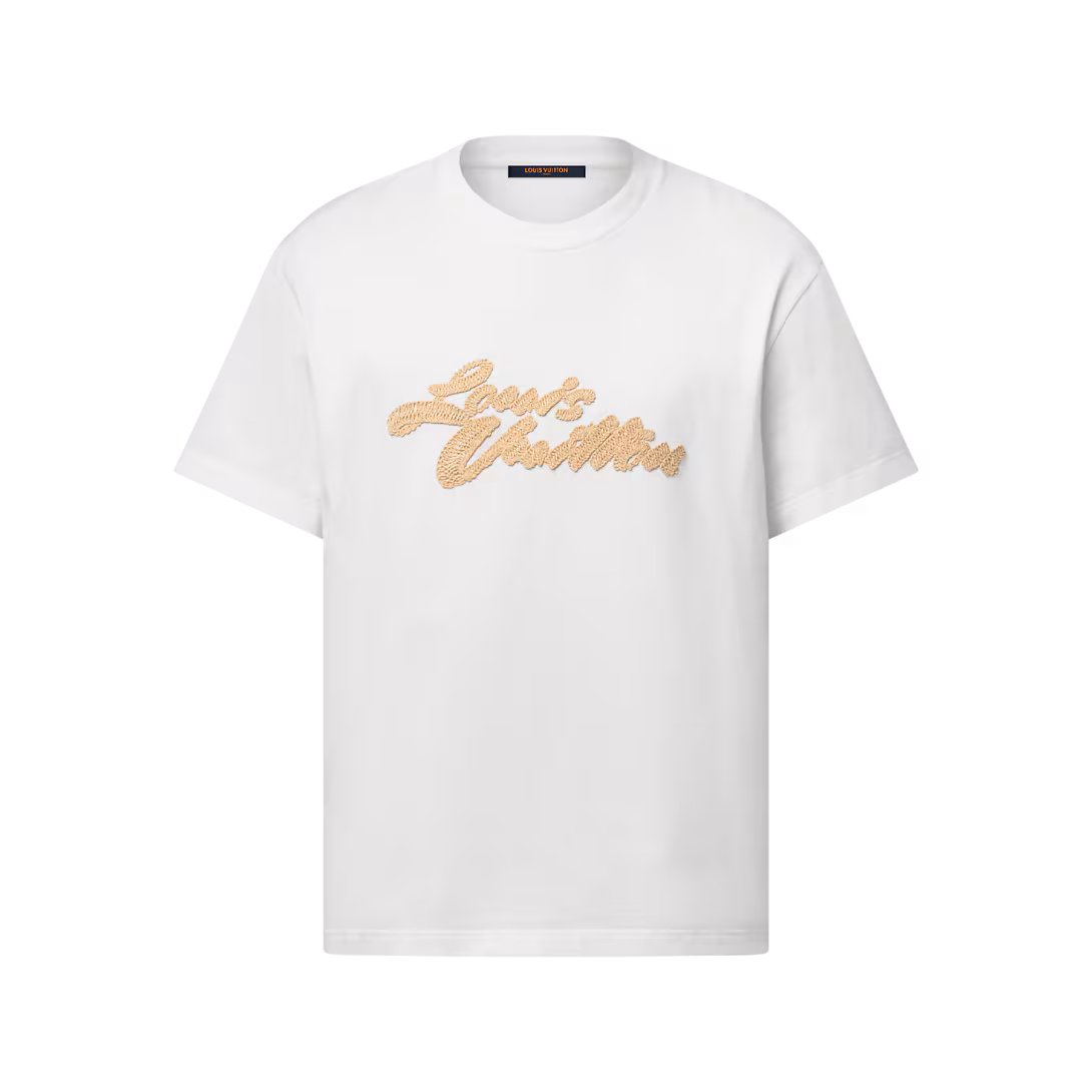 louis-vuitton-t-shirt-con-firma-ricamata--HTY21WNPG002_PM2_Front view T-shirt - Image 1