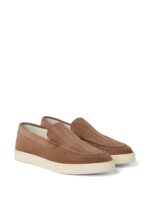 Brunello Cucinelli chevron-effect Suede Loafers - Image 3