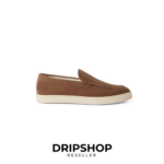 Brunello Cucinelli chevron-effect Suede Loafers